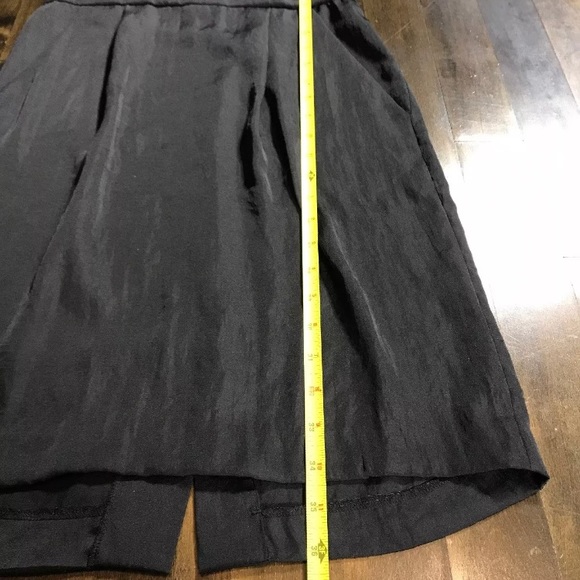 LOFT Women’s Satin Sheath Dress Flutter Sleeves - Picture 7 of 8